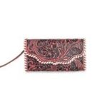 Desert Roses Wallet in Crimson In Pink