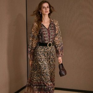 PREMIUM FLORAL PRINT FLOWY LIGHTWEIGHT DRESS