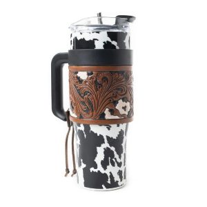 Wide Wyoming Tumbler In Black and White