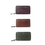 Zidana Astra Studded Veg Tanned Leather Wallet Variant Combo